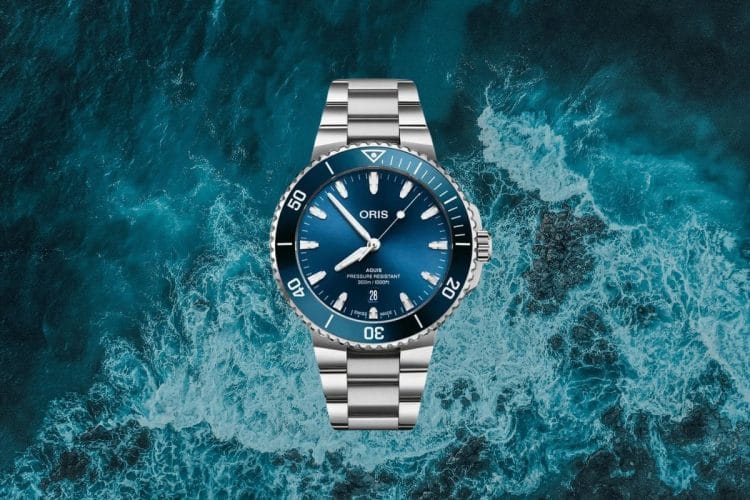 Oris Aquis Date subacqueo acciaio quadrante blu 300m - migliori orologi fascia media 2026 alternativa Rolex Submariner
