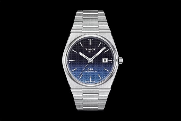 orologio automatico Tissot PRX Powermatic 80 Tissot PRX Powermatic 80 automatico 40 mm in acciaio con bracciale integrato e movimento automatico