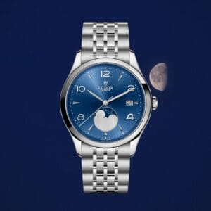 nuovo orologio Tudor 1926 Luna con quadrante blu e bracciale in acciaio sette maglie