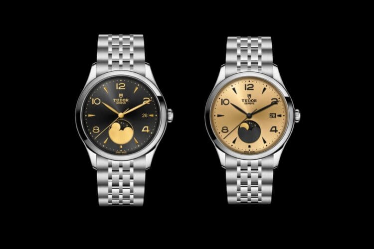 Tudor 1926 Luna quadrante nero e quadrante oro