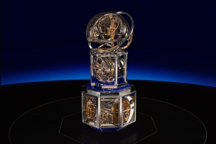 La Quête du Temps Mécanique d'Art di Vacheron Constantin - Il primo automa orologiaio della storia con 6.293 componenti meccanici Vacheron Constantin La Quête du Temps Mécanique d'Art: orologio astronomico con automa funzionale, cupola celeste dipinta a mano e base in cristallo di rocca che mostra il meccanismo interno