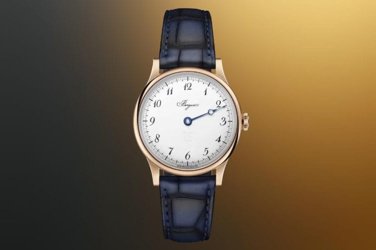 Breguet Souscription 2025: il modello mono-lancetta che celebra i 250 anni della Maison Breguet Classique Souscription 2025 in nuova lega Oro Breguet con quadrante in smalto Grand Feu e singola lancetta centrale.