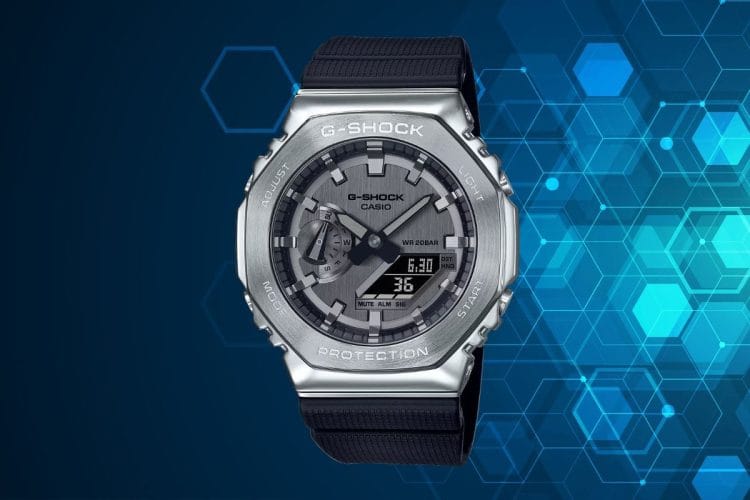 G-Shock GM-2100 CasiOak cinturino in gomma il celebre G-Shock in versione "CasiOak" orologio che somiglia al Royal Oak, tecnologico, robusto e abbordabile.