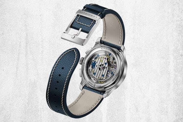 Lebois & Co calibro LC-450 La Joux-Perret Lebois & Co Heritage Chronograph Lineaire movimento La Joux-Perret LC-450 ruota a colonne 60 ore riserva di carica.