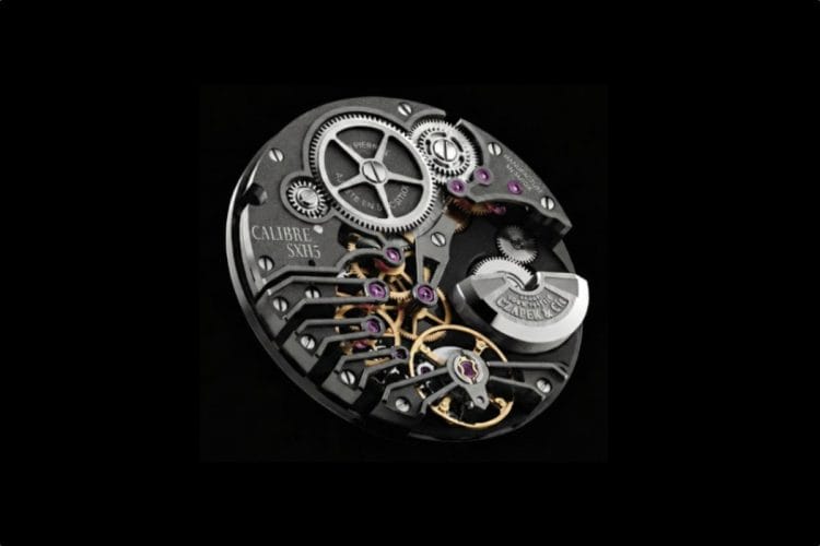 Guida Orologi 2026: L'eccellenza tecnica del calibro Czapek SXH5 Dettaglio macro del movimento di manifattura Czapek SXH5 con micro-rotore in platino su sfondo nero, copertina della classifica orologi 2026.