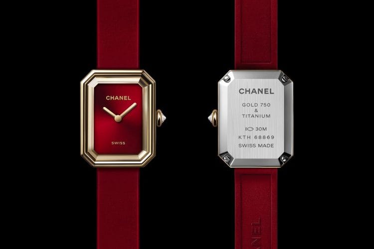 Chanel Première Ribbon Red - Orologio in oro giallo e quadrante rosso Orologio Chanel Première Ribbon Red Ref. H9857 con cassa in oro giallo e cinturino rosso.