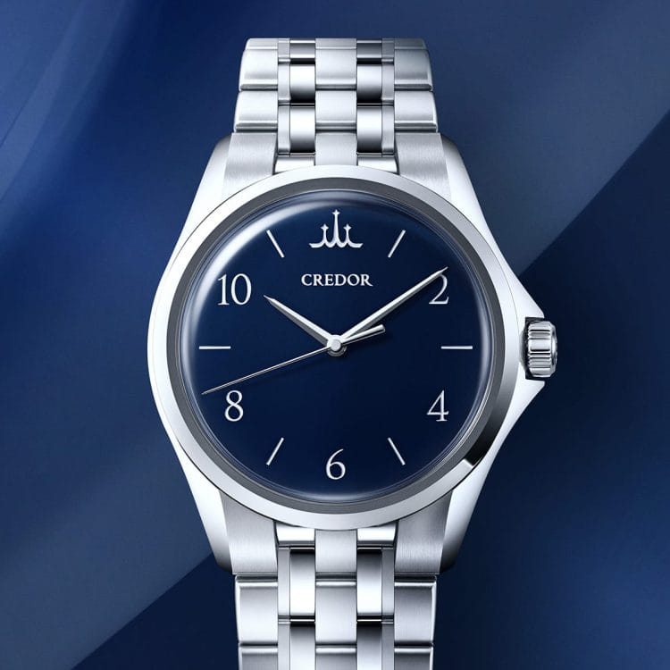 Cassa Zaratsu e bracciale integrato in acciaio del Credor Kuon GCLX995.