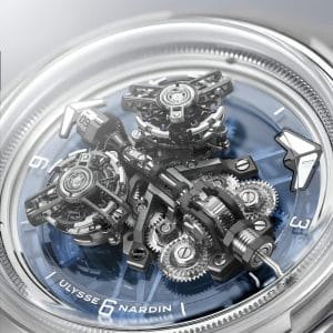 I migliori orologi di Watches and Wonders 2026: il doppio tourbillon del Super Freak di Ulysse Nardin, uno dei pezzi più straordinari del salone di Ginevra.