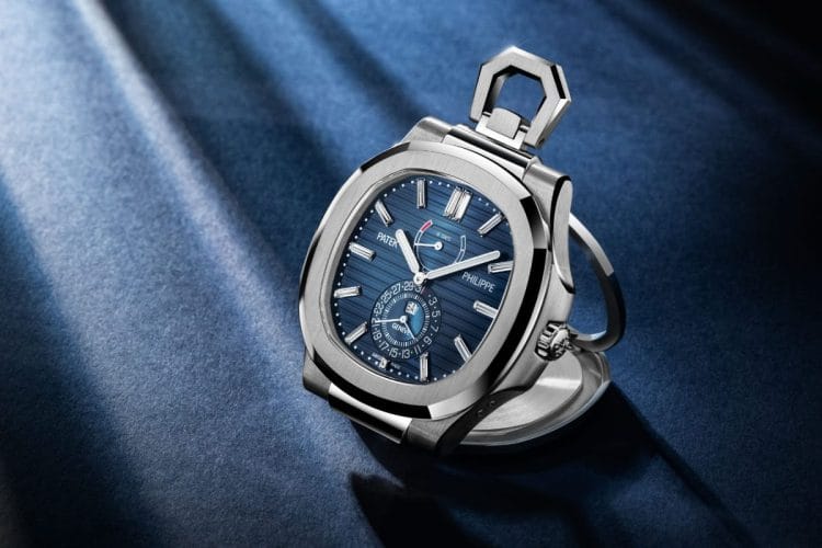 orologio da tavolo Patek Philippe Nautilus Ref. 958G in oro bianco.
