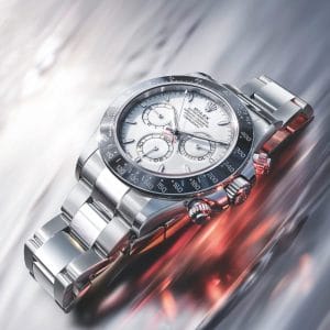 Rolex Daytona 2026 in Oystersteel e platino, uno dei modelli sportivi più cercati sul mercato CPO.