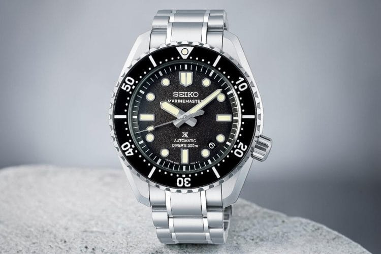 Seiko Prospex Marinemaster SLA079 Seiko Prospex Marinemaster SLA079 con quadrante nero, diver professionale giapponese impermeabile a 300 metri.