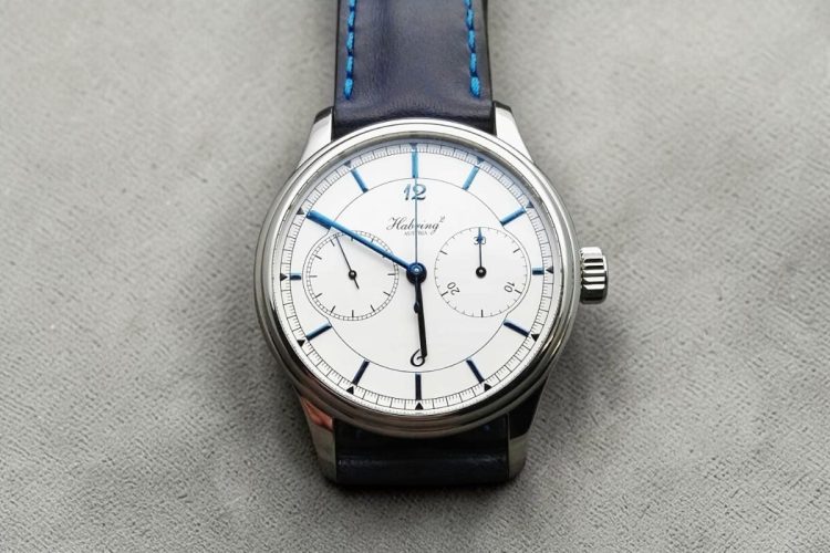 2016 Habring2 Chrono COS foto live cronografo Habring2 Chrono COS movimento non di manifattura Valjoux 7750 a carica manuale.