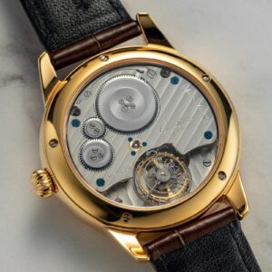 Movimento del Glashütte Original Alfred Helwig Tourbillon, esempio delle innovazioni meccaniche della manifattura.