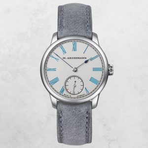 Moritz Grossmann TEFNUT 36 Silver-Plated by Friction Turquoise Blue.