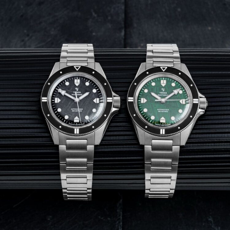 Yema Navygraf Meteorite CMM.10 Limited Edition Yema Navygraf Meteorite CMM.10 Limited Edition con quadrante nero e verde.