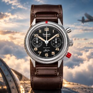 Hanhart 417 ES Steve McQueen Limited Edition No. 1, cronografo flyback da pilota da 39 mm.
