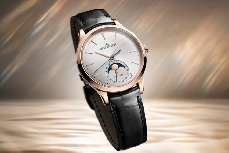 Jaeger-LeCoultre Master Ultra Thin Moon Oro Rosa 36 mm Jaeger-LeCoultre Master Ultra Thin Moon oro rosa 36 mm con cinturino alligatore nero.
