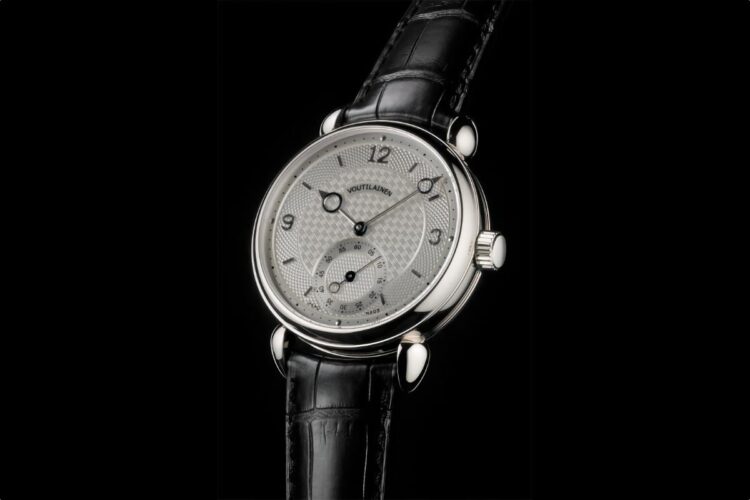 Voutilainen Vingt-8 – 2011 Voutilainen Vingt-8, il calibro originale presentato nel 2011 con quadrante guilloché silver e piccoli secondi a ore 6.